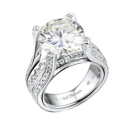 ROUND DIAMOND 5.29 CT RING